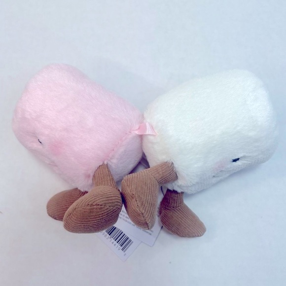 Jellycat Amuseables Pink and White Marshmallow 1 pair BNWT Adorable Price Firm - Picture 5 of 12